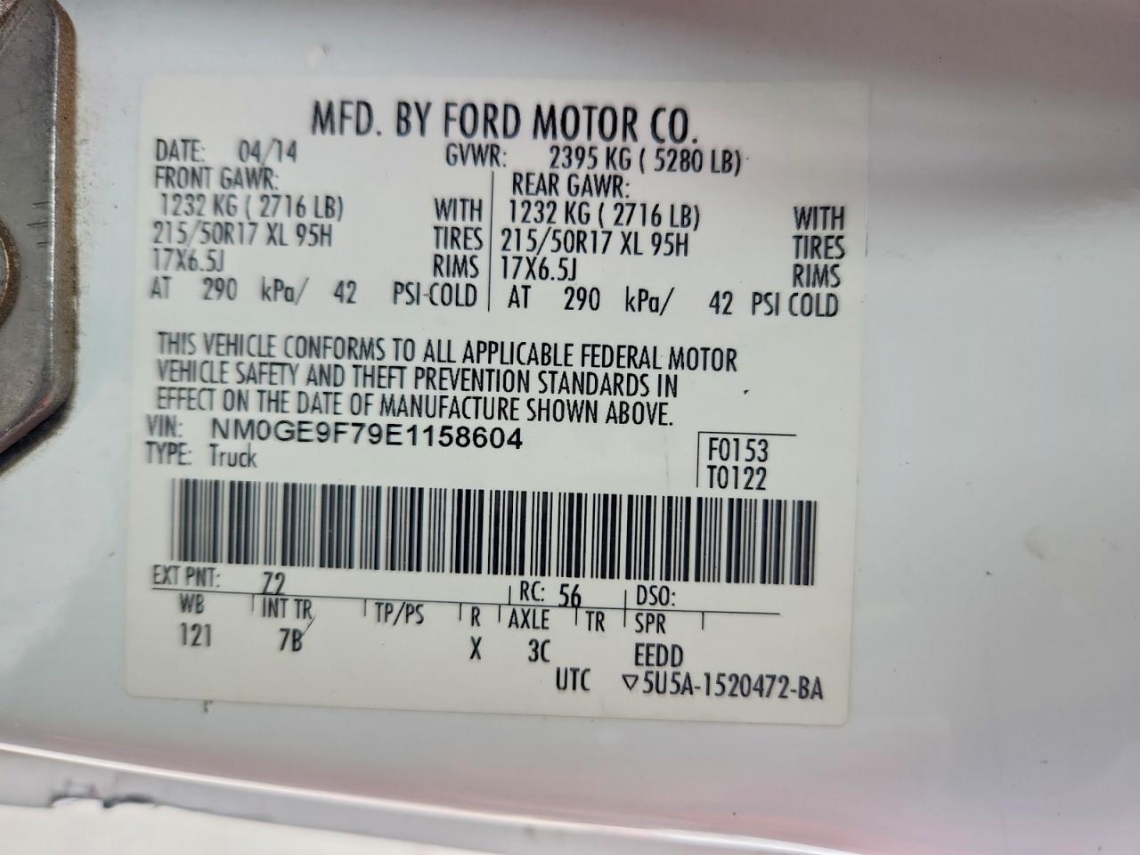 2014 Ford Transit Connect xlt