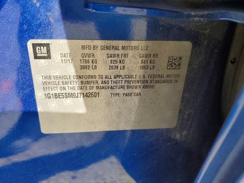 2018 Chevrolet Cruze lt