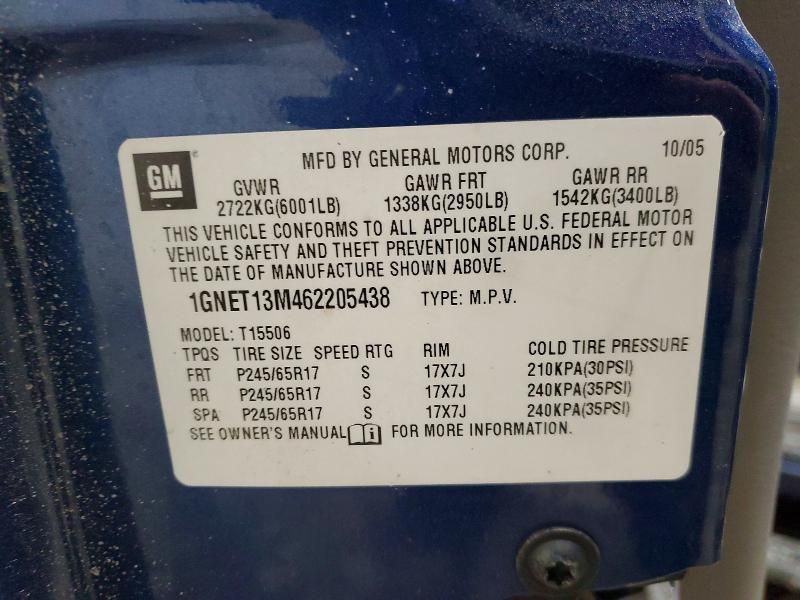 2006 Chevrolet Trailblazer ls