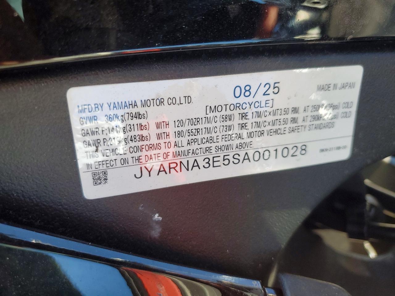 2025 Yama YZF890 C