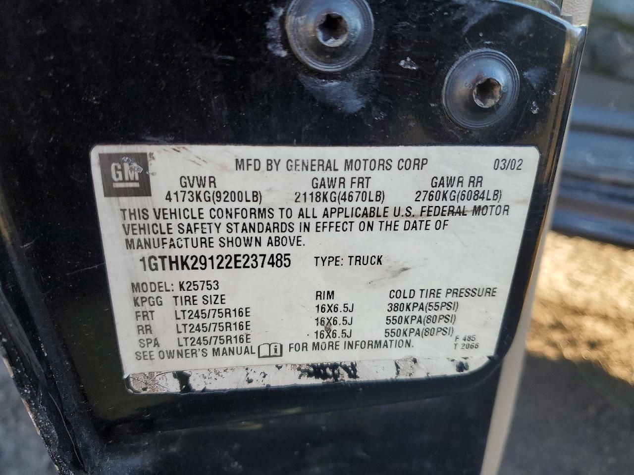 2002 GMC Sierra K2500 Heavy Duty