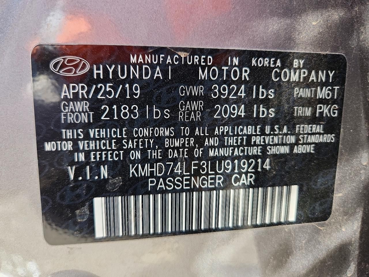 2020 Hyundai Elantra se