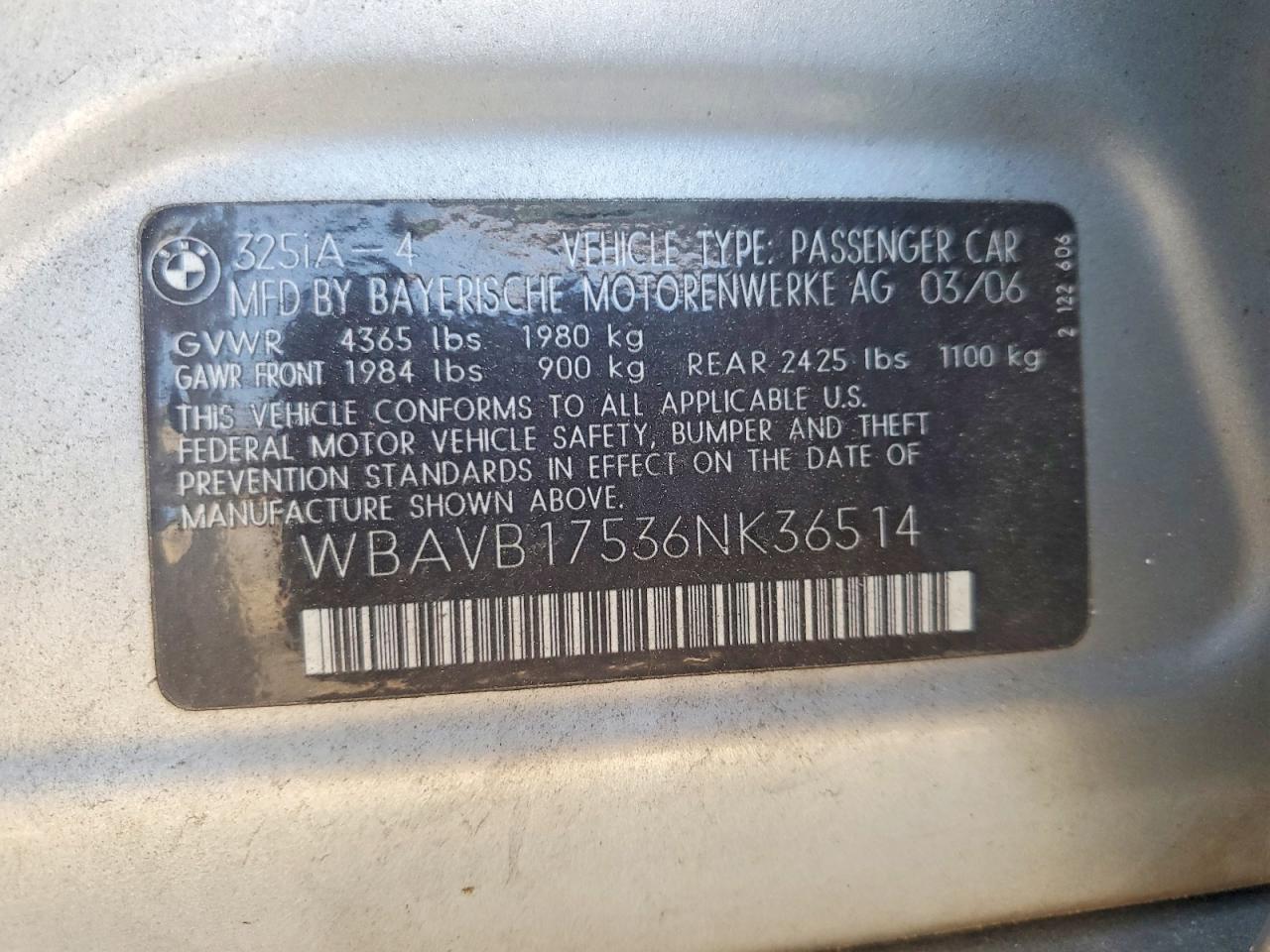 2006 BMW 325 i Automatic