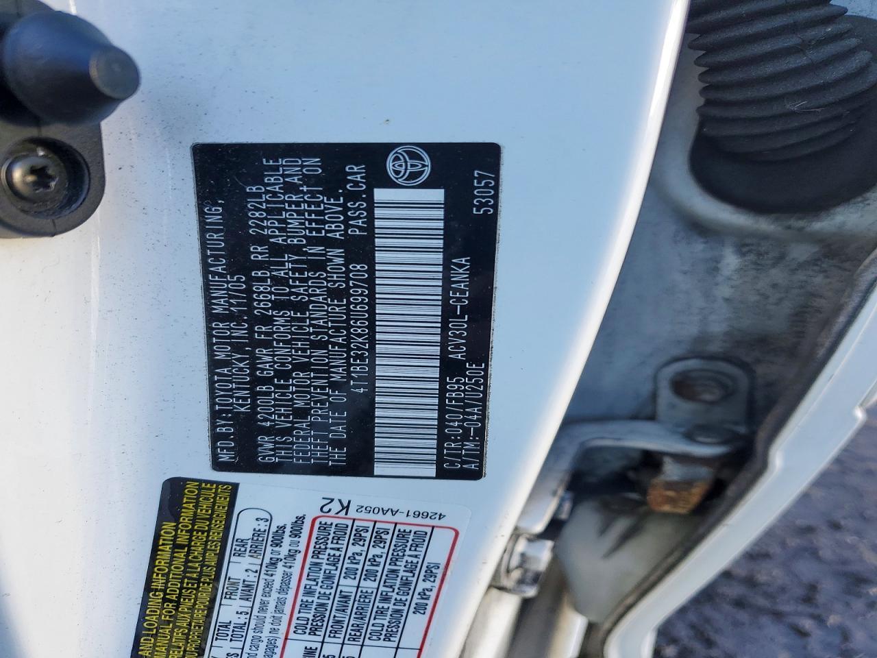 2006 Toyota Camry le