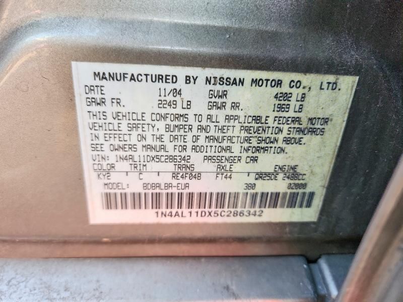 2005 Nissan Altima 2.5