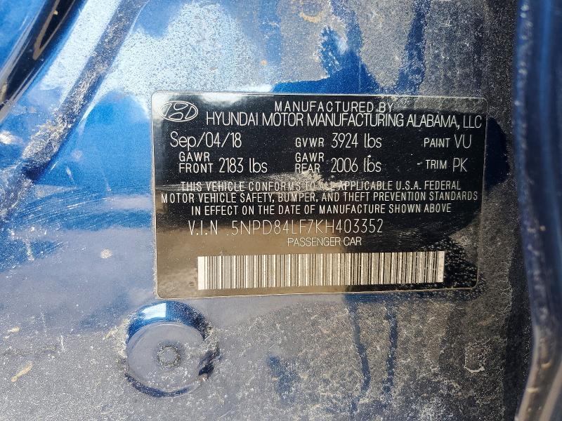 2019 Hyundai Elantra sel