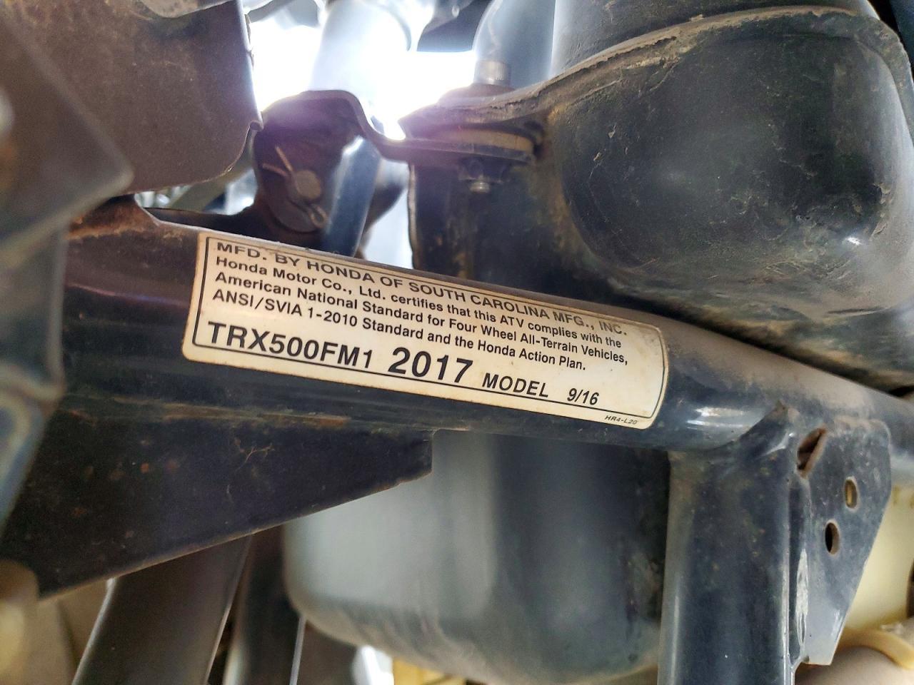 2017 Honda TRX500 FM