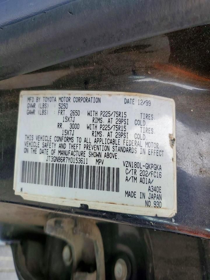 2000 Toyota 4runner SR5