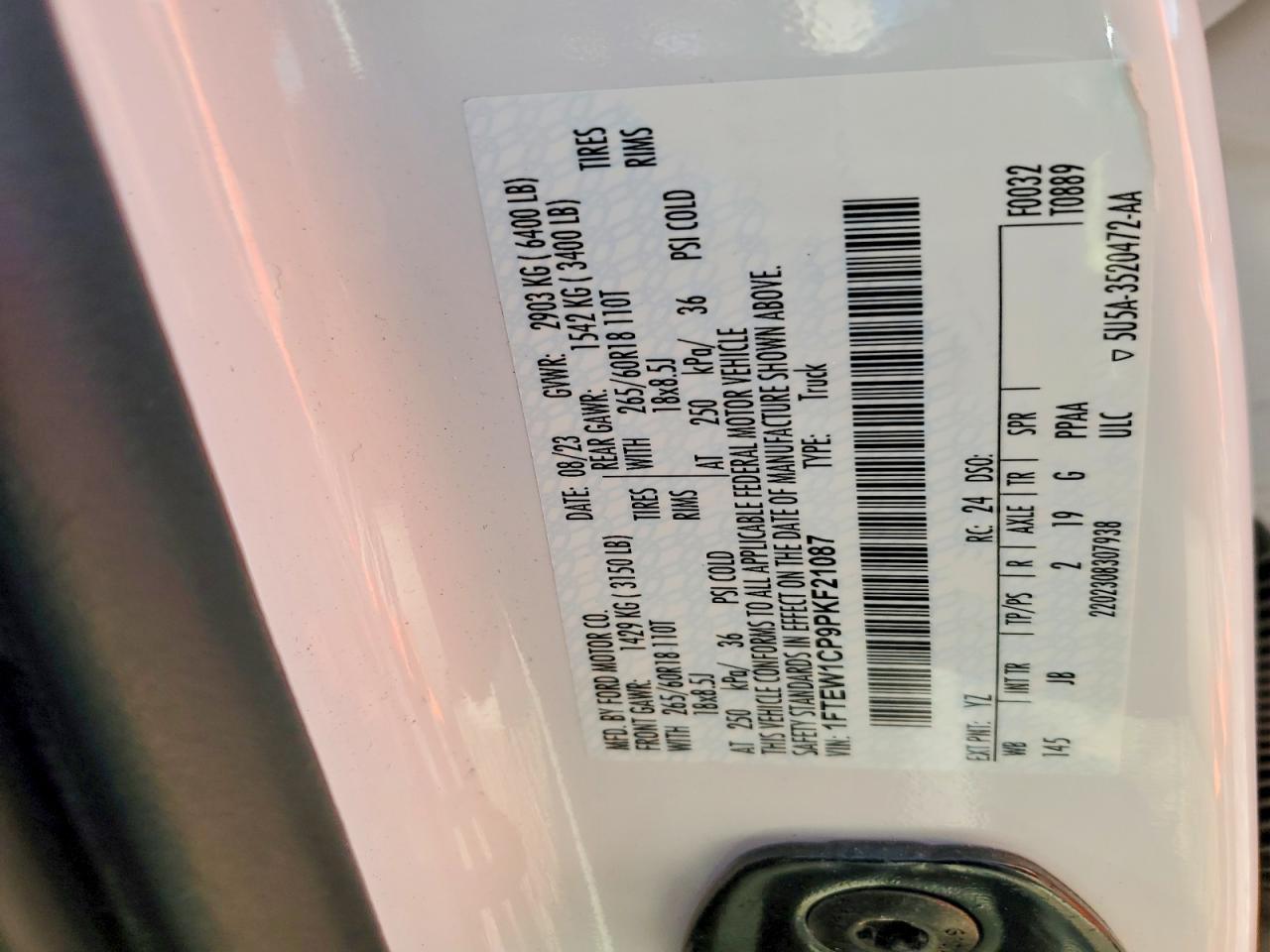 2023 Ford F150 Supercrew