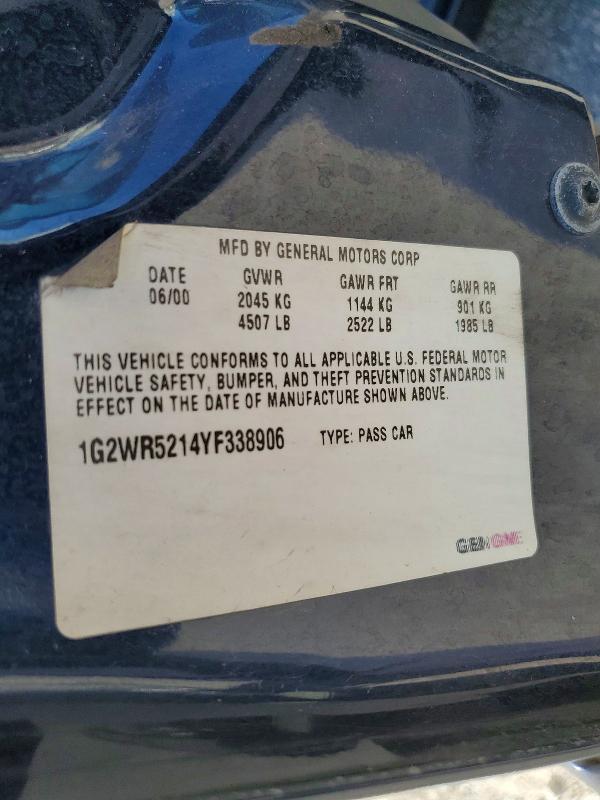 2000 Pontiac Grand Prix gtp