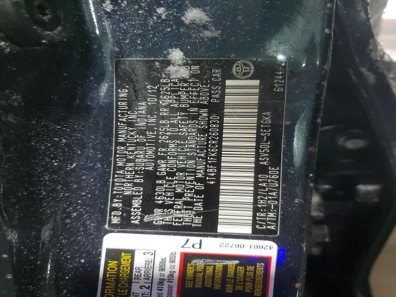 2012 Toyota Camry Base