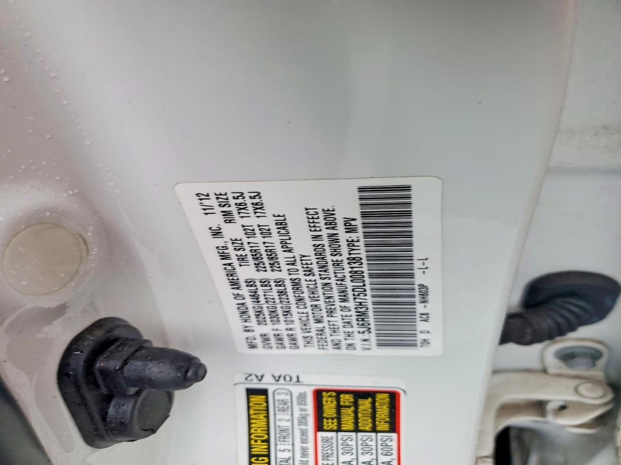 2013 Honda Cr-v exl