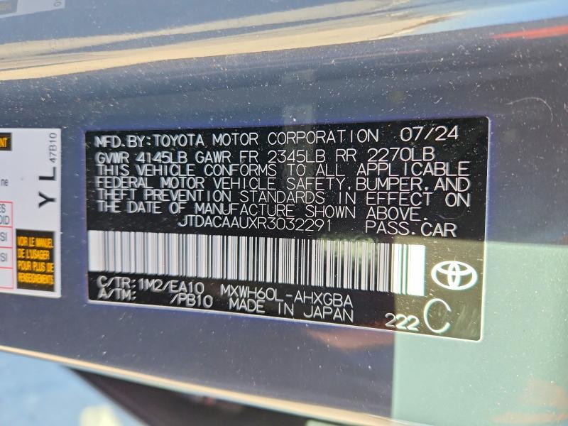 2024 Toyota Prius le