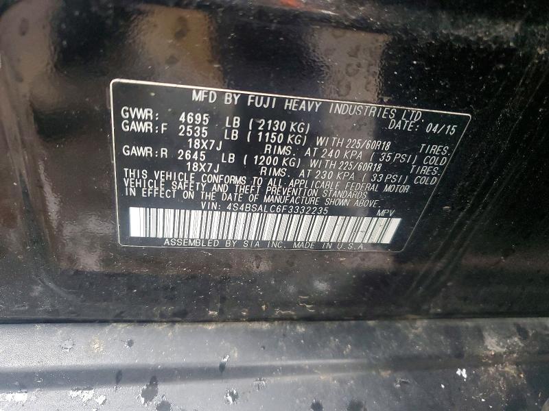 2015 Subaru Outback 2.5i Limited