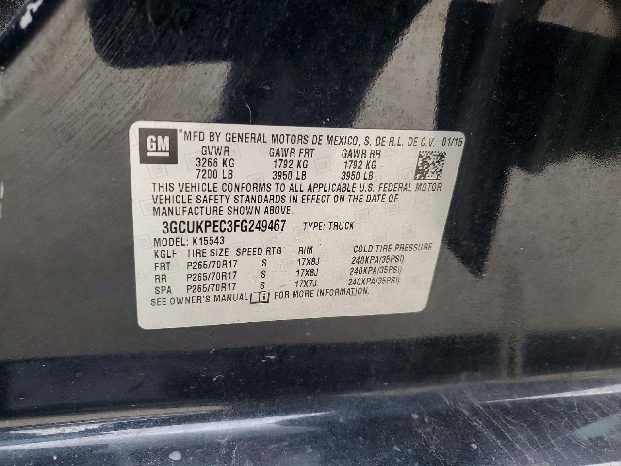 2015 Chevrolet Silverado K1500