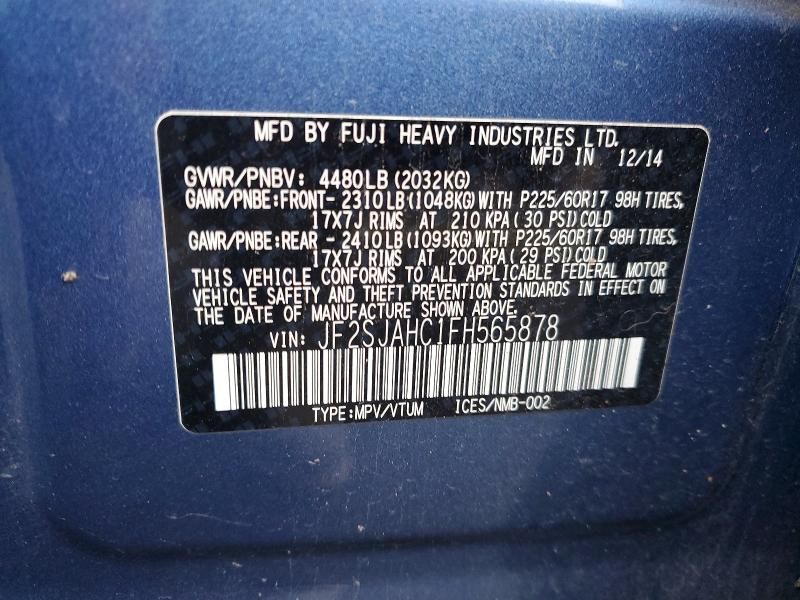 2015 Subaru Forester 2.5i Limited