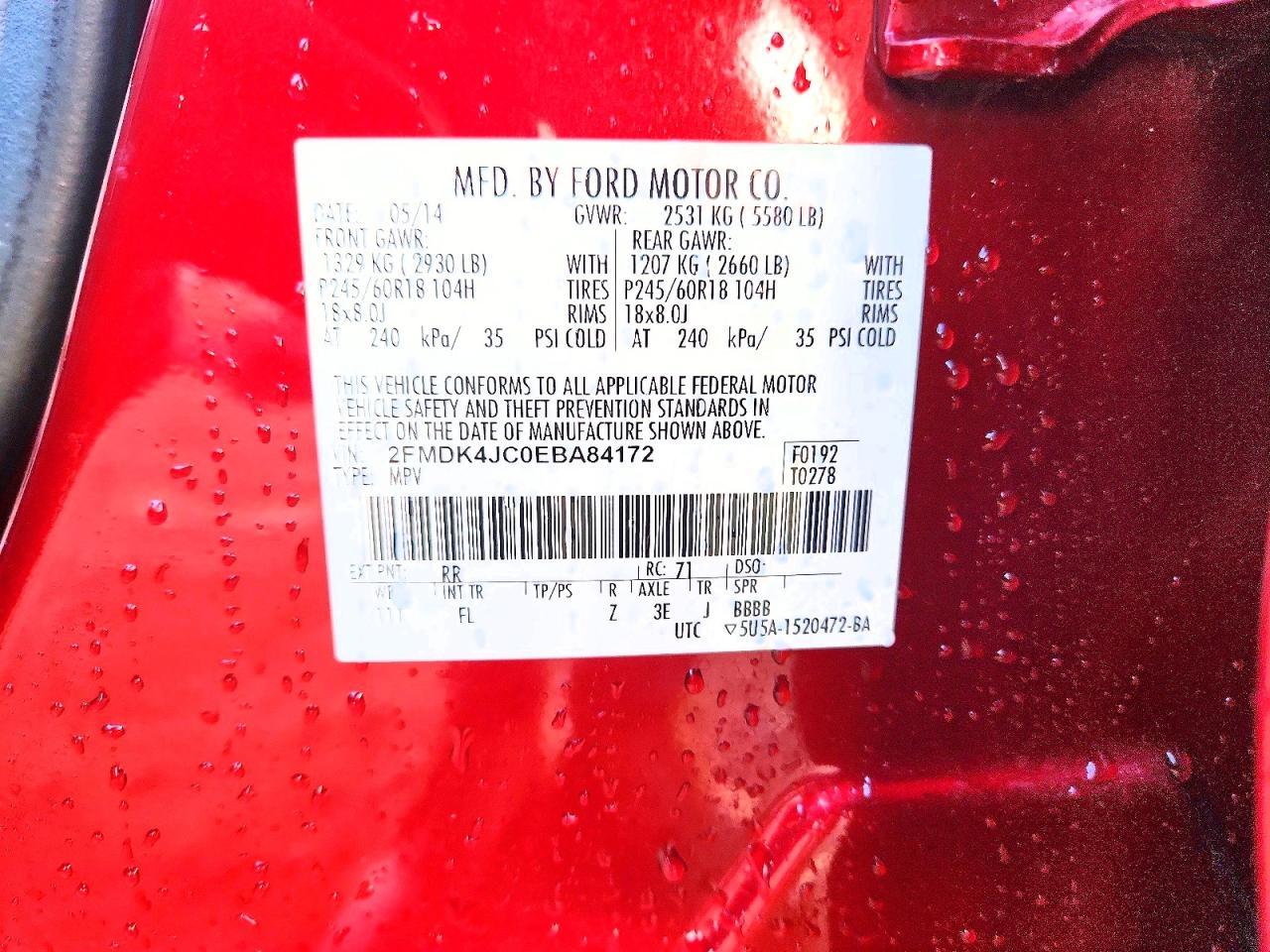 2014 Ford Edge sel