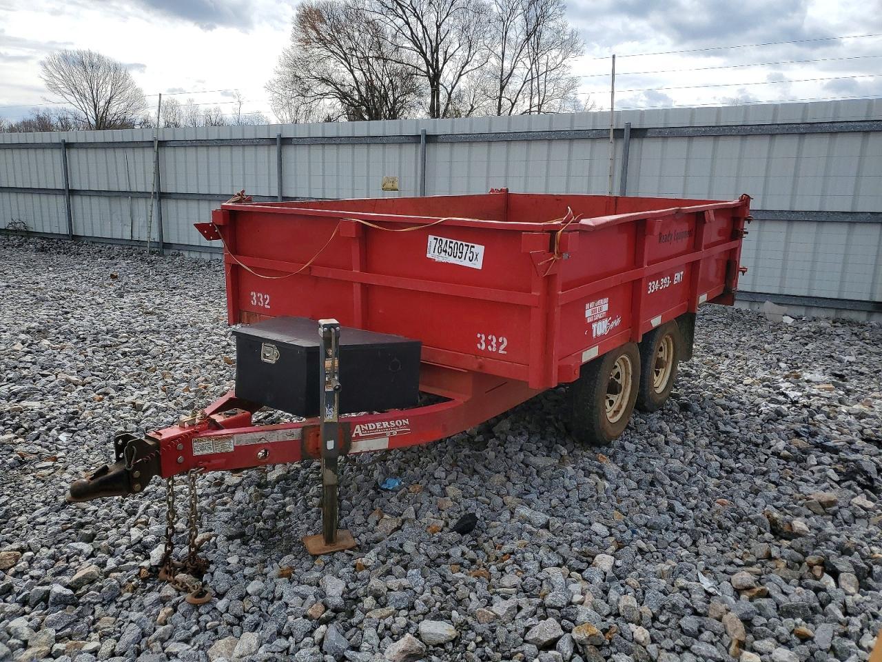 2020 Anderson Mfg 2020 Anderson Manufacturing Dump Trailer