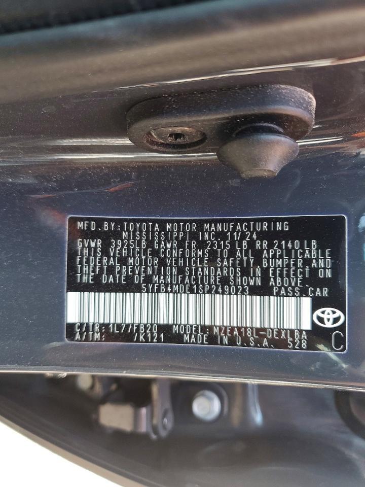 2025 Toyota Corolla le