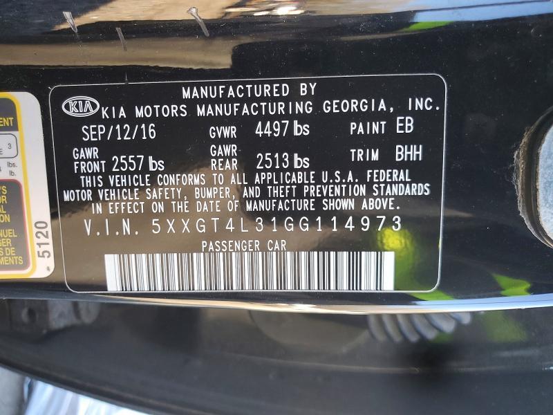 2016 KIA Optima lx