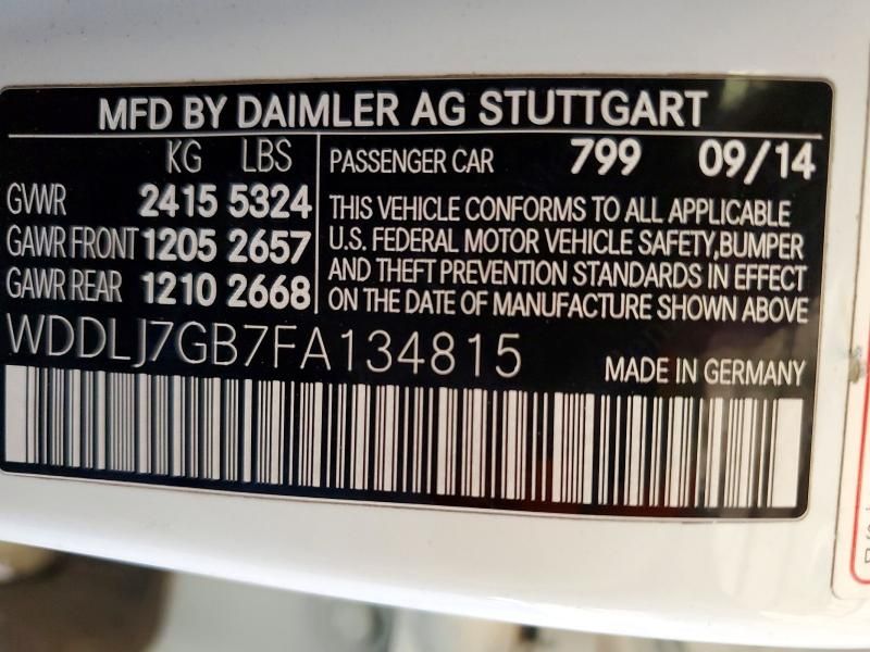 2015 Mercedes-Benz Cls 63 amg S-model