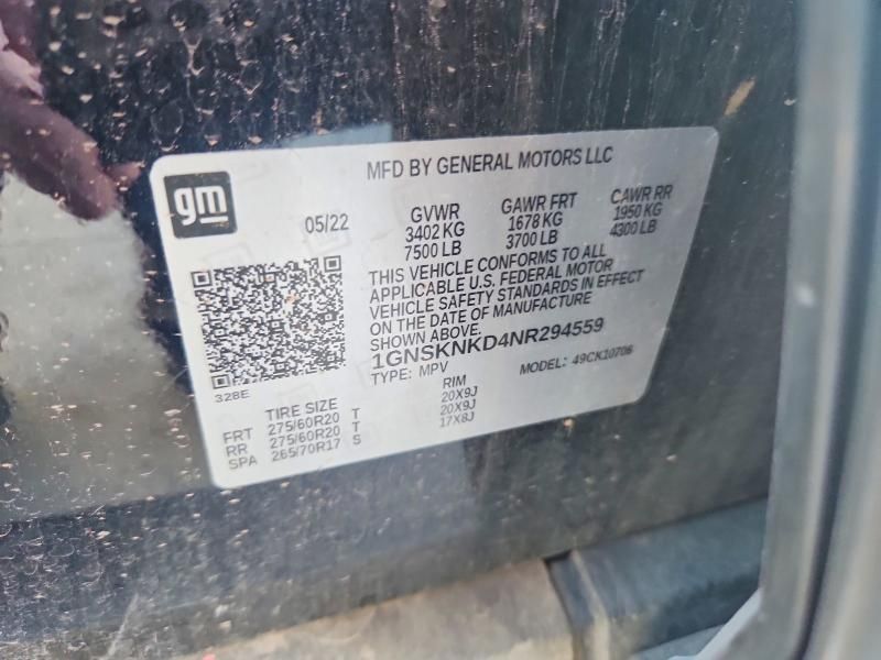 2022 Chevrolet Tahoe K1500 lt