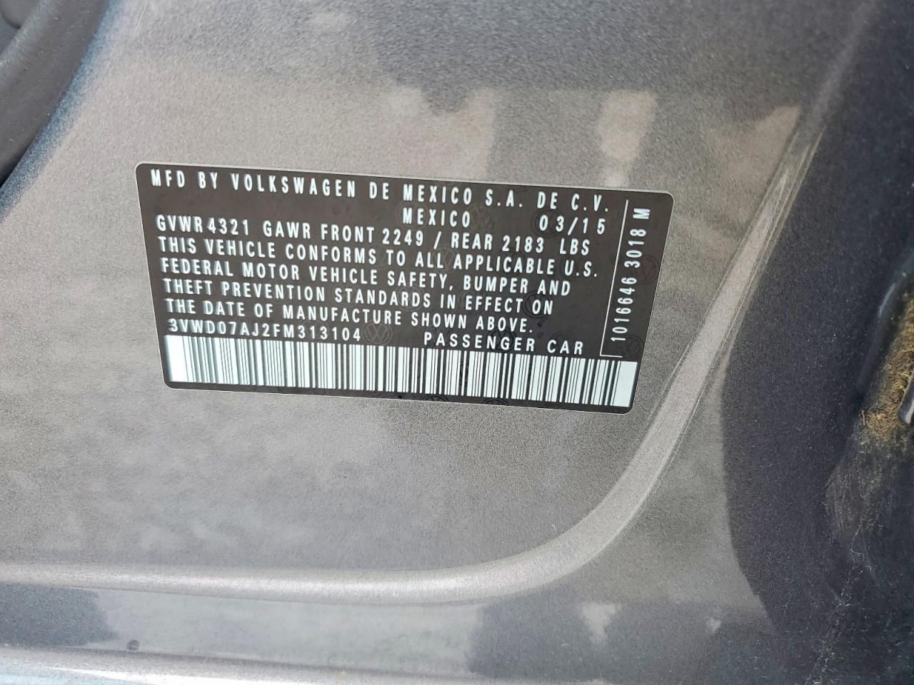 2015 Volkswagen Jetta se