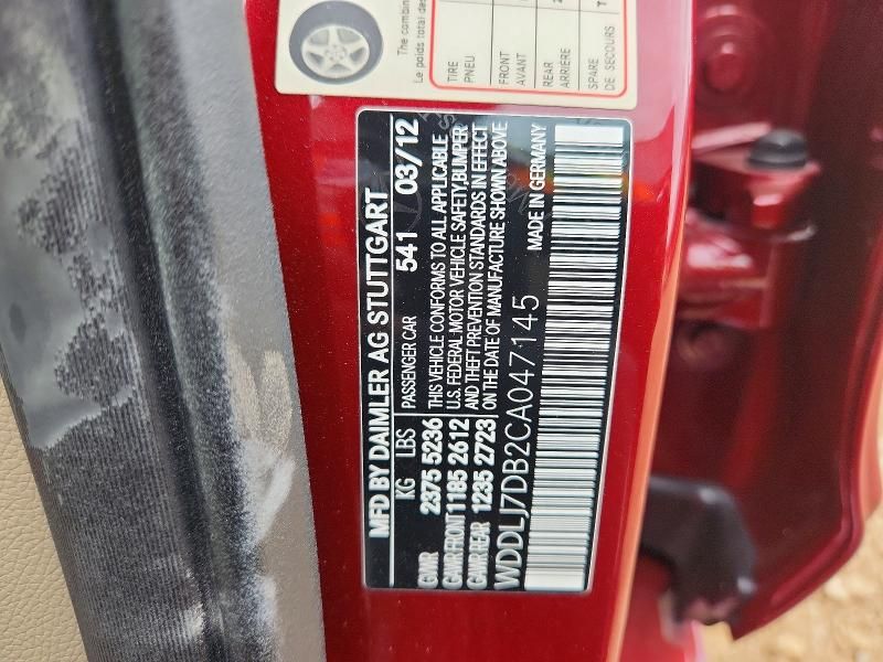 2012 Mercedes-Benz Cls 550