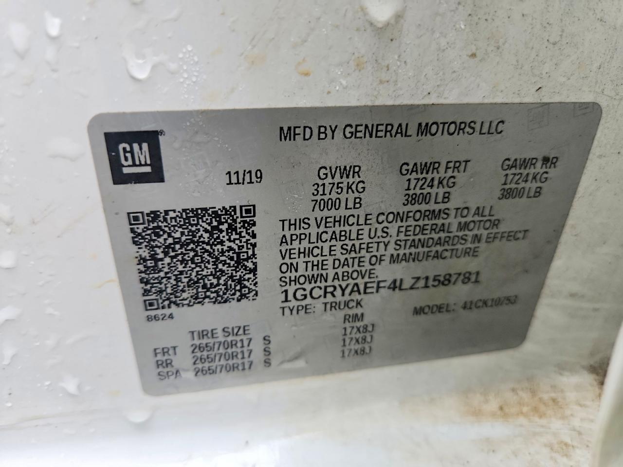 2020 Chevrolet Silverado K1500