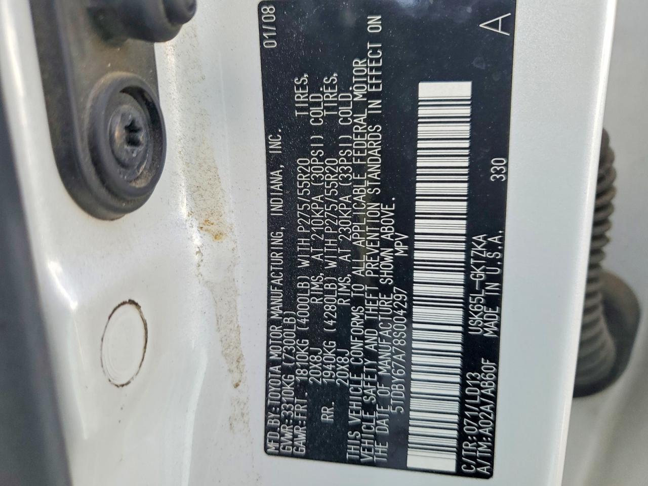 2008 Toyota Sequoia Platinum