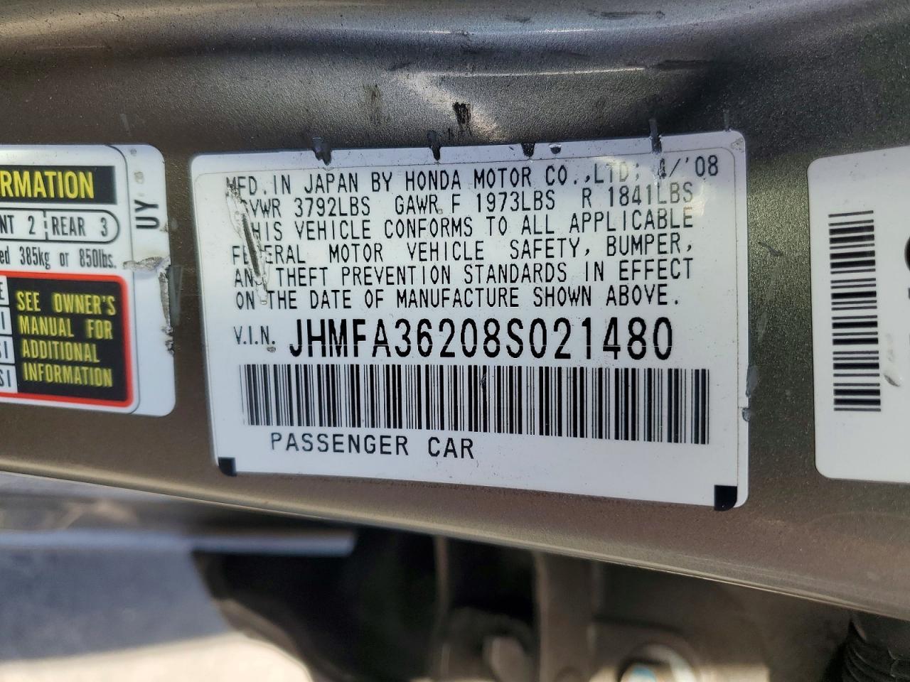 2008 Honda Civic Hybrid
