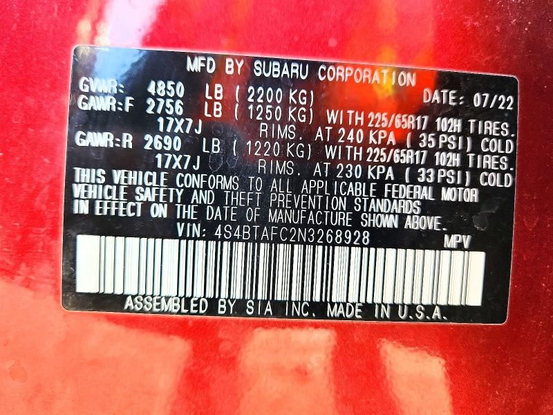 2022 Subaru Outback Premium