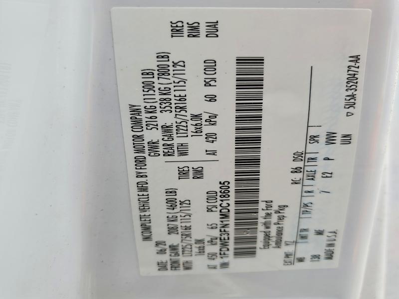 2021 Ford Econoline E350 SD Ambulance