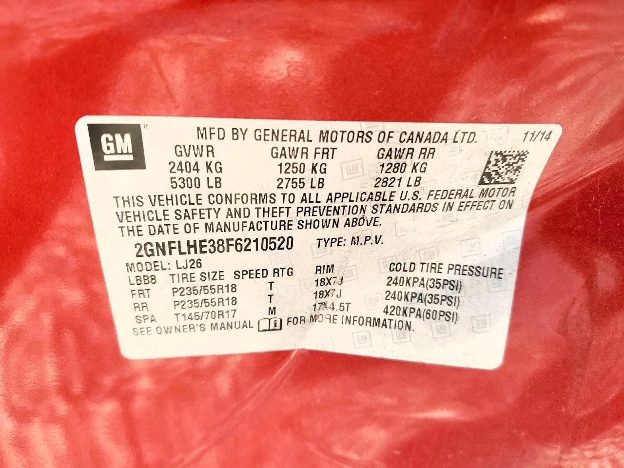 2015 Chevrolet Equinox ltz