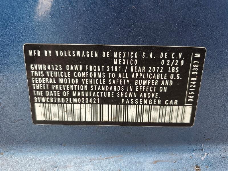 2020 Volkswagen Jetta s