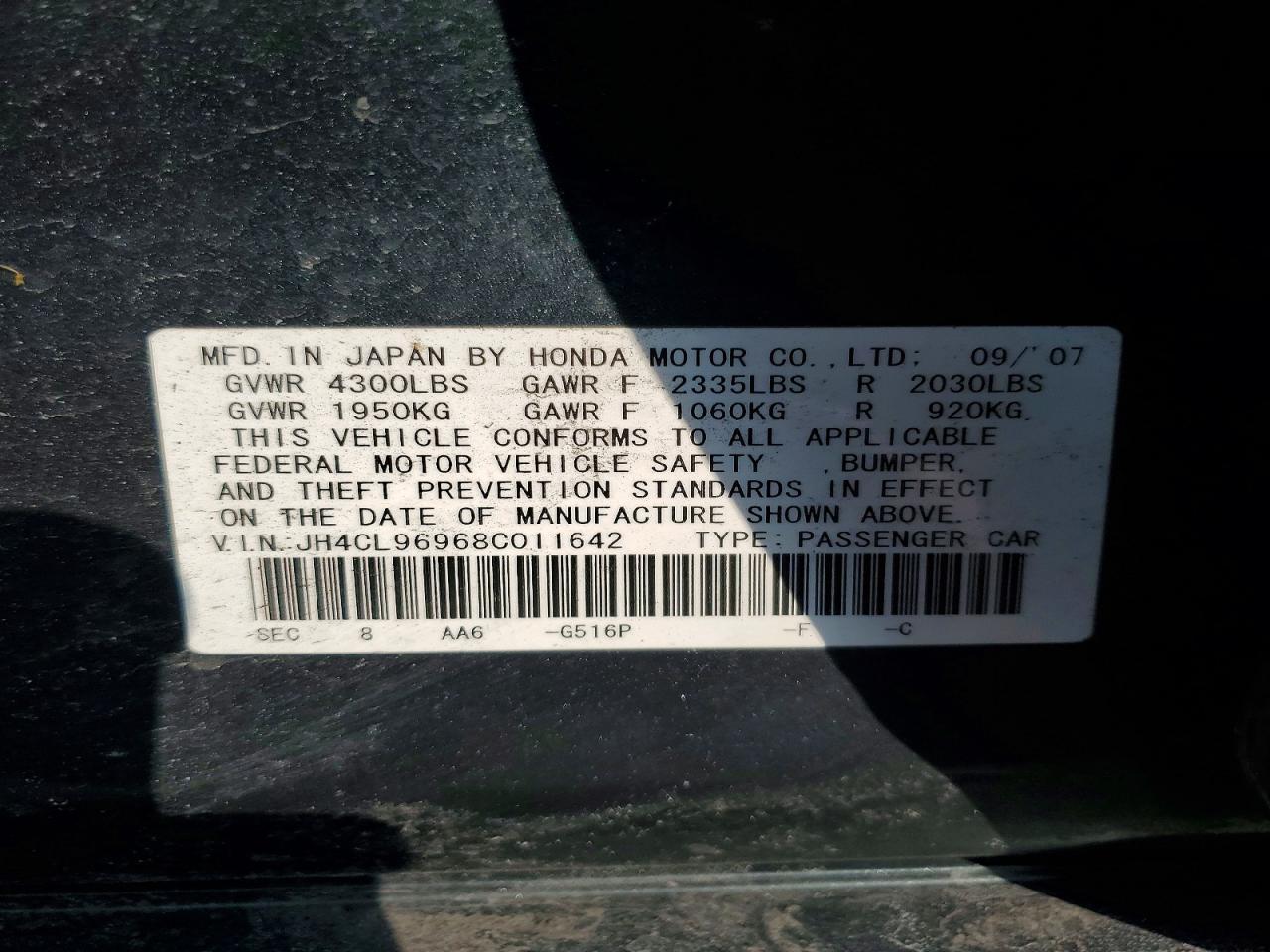 2008 Acura TSX