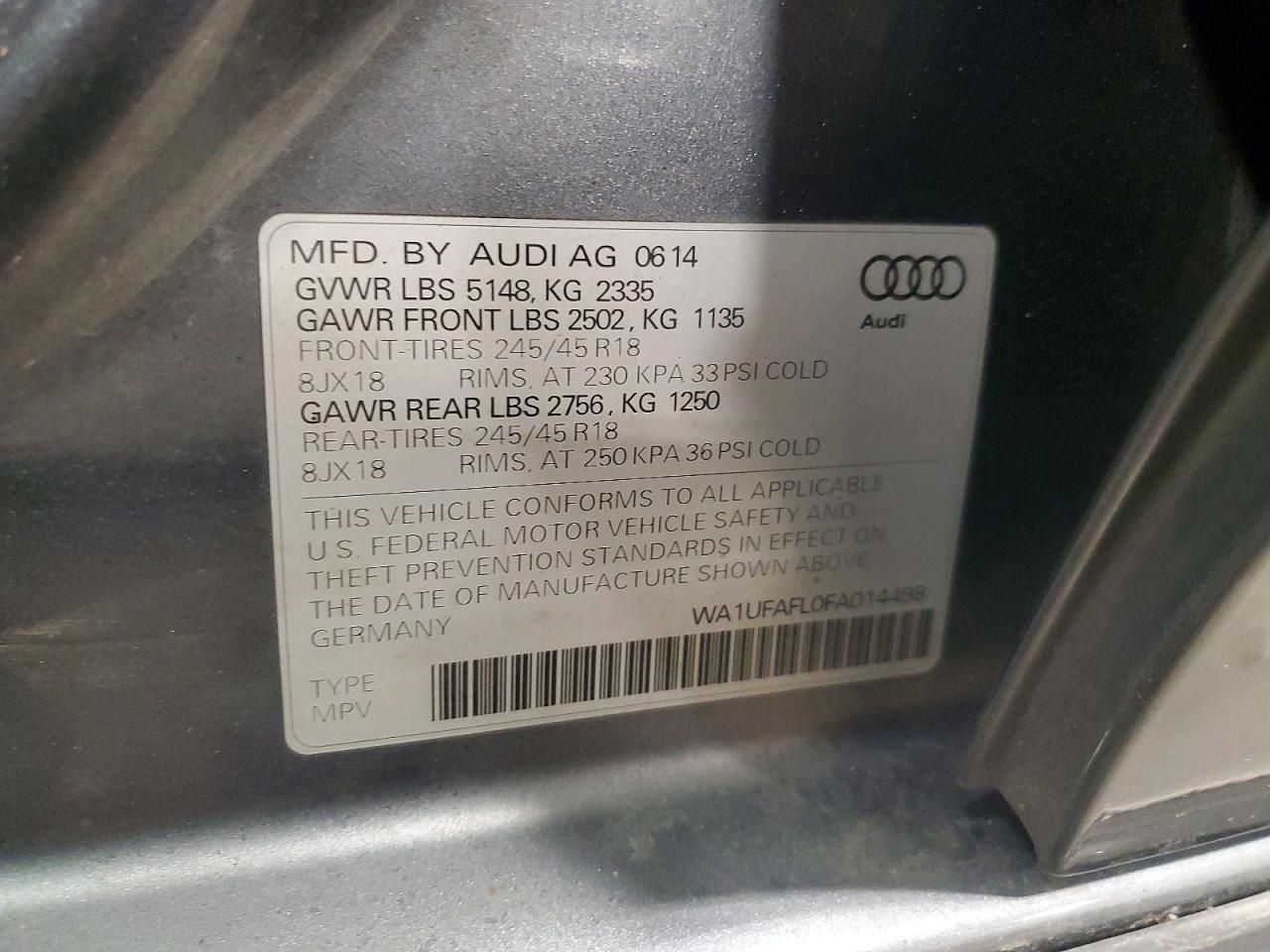 2015 Audi A4 Allroad Premium Plus