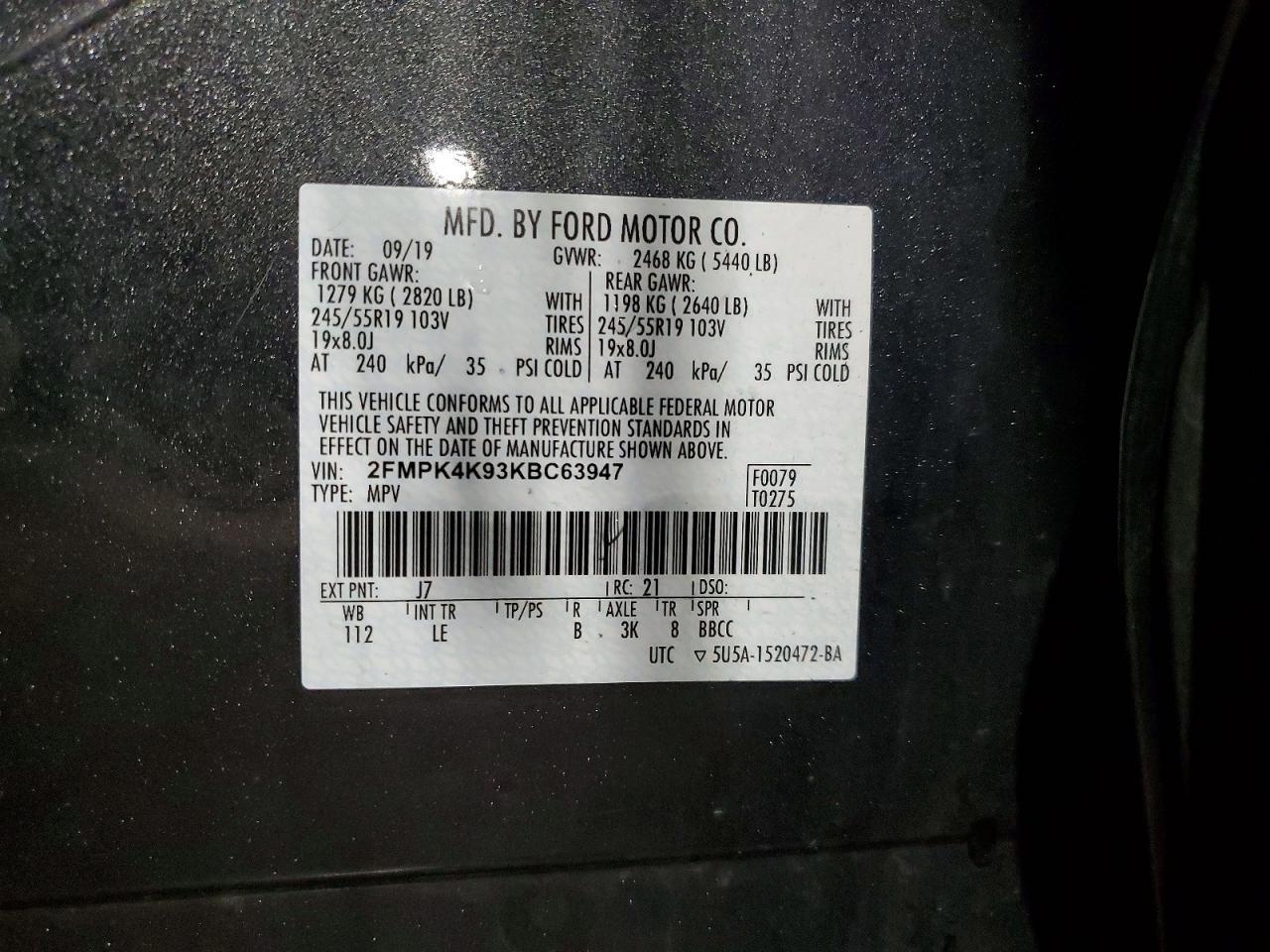2019 Ford Edge Titanium