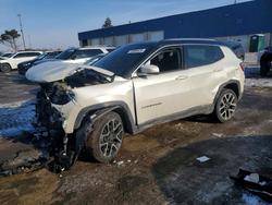 Jeep salvage cars for sale: 2017 Jeep Compass Limited