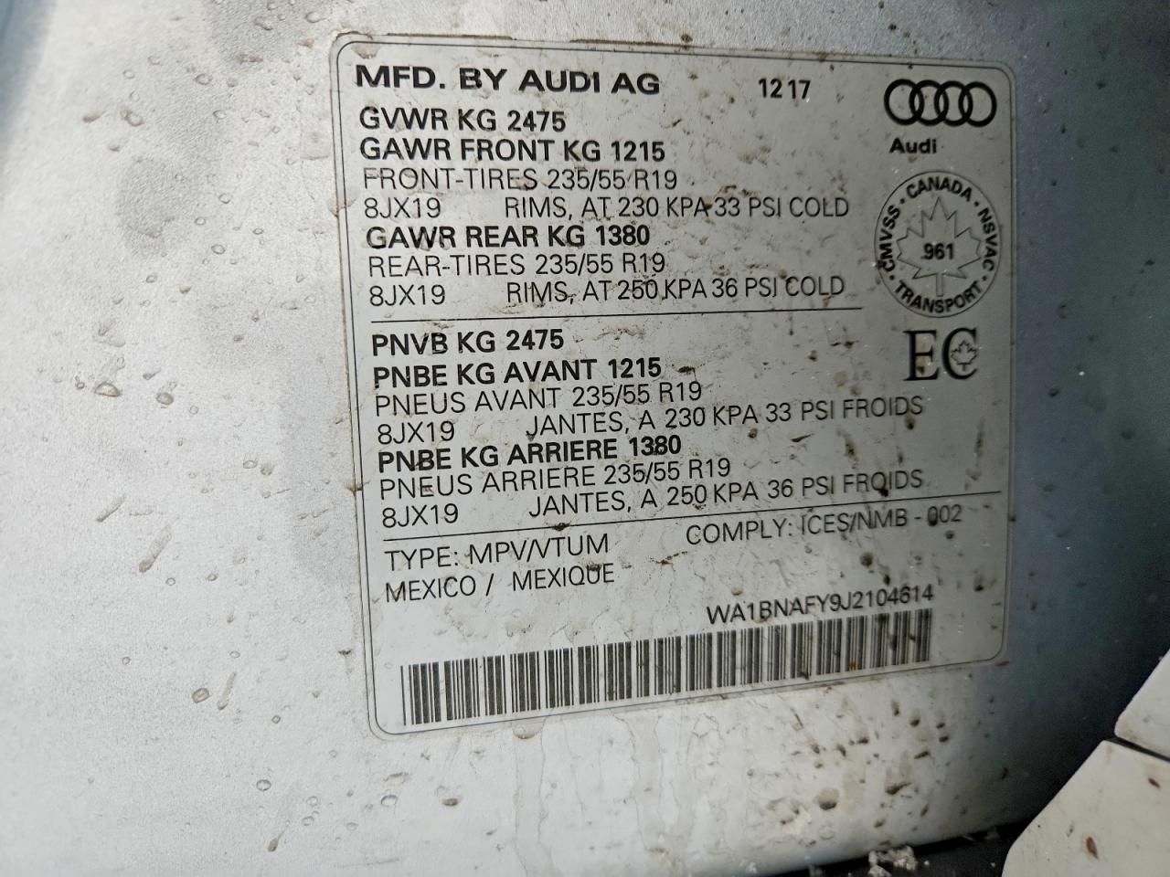 2018 Audi Q5 Premium Plus