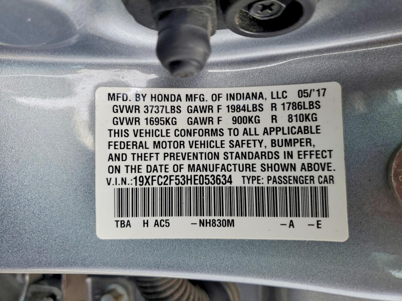 2017 Honda Civic lx