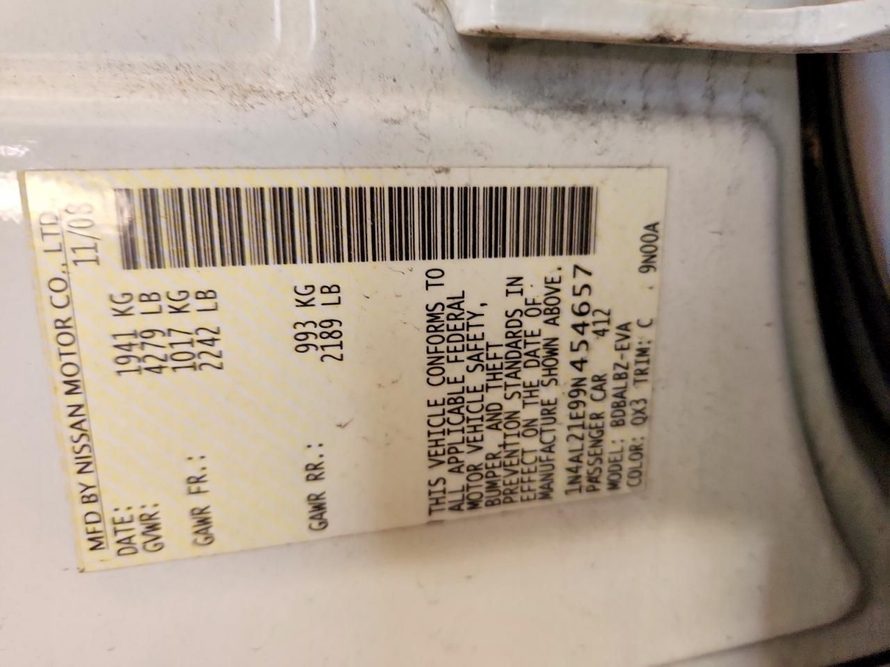 2009 Nissan Altima 2.5