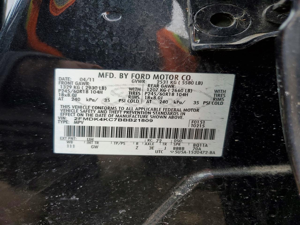 2011 Ford Edge Limited