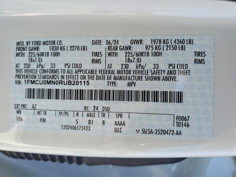 2024 Ford Escape st Line