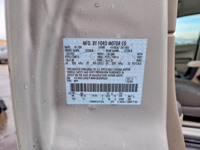 2009 Ford Escape xls