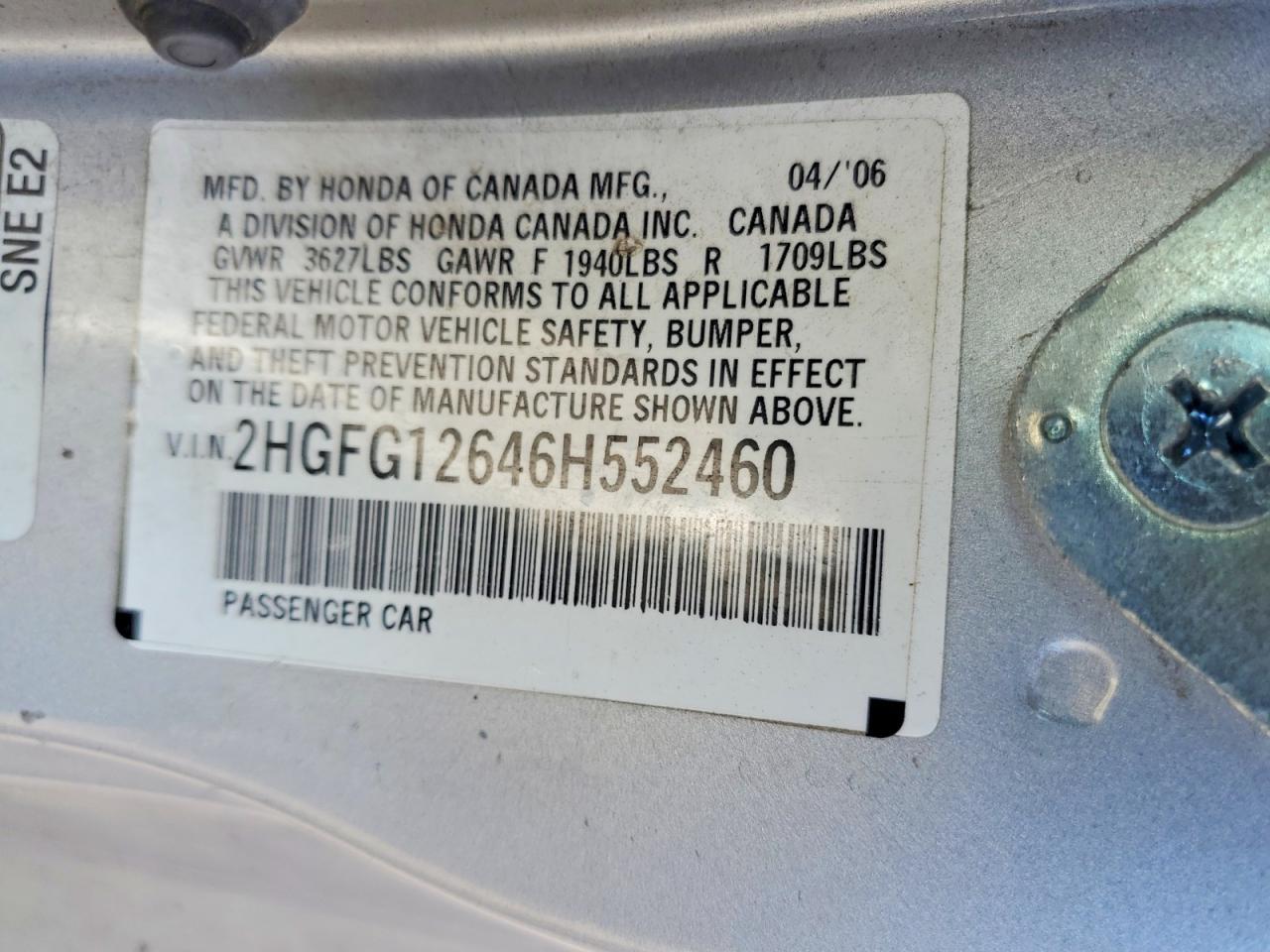 2006 Honda Civic lx