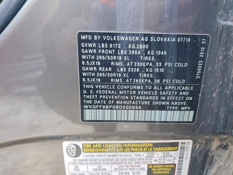 2011 Volkswagen Touareg V6