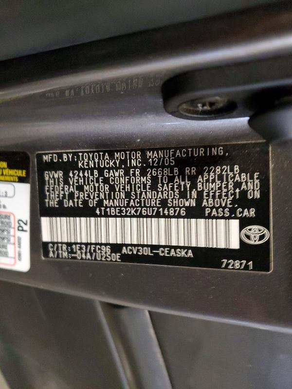 2006 Toyota Camry le