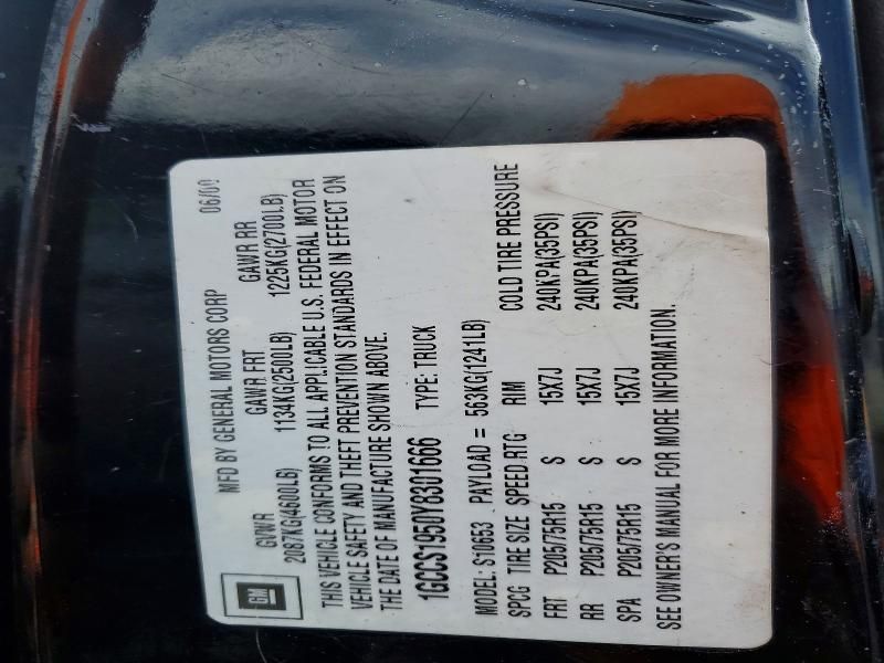 2000 Chevrolet S Truck S10