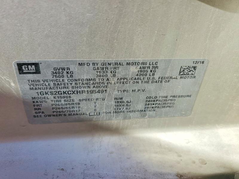 2017 GMC Yukon xl K1500 slt